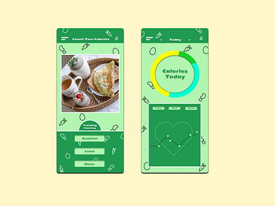 Count Your Calories Mobile App Design