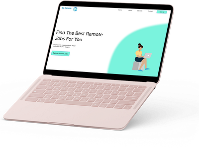 Remote Jobs Website Design (Mockup)