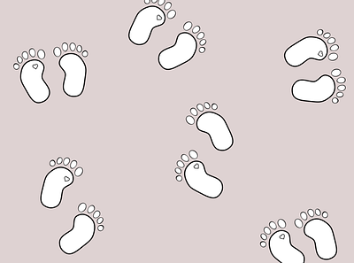 Wallpaper Baby Feet Design baby baby shower branding design figma graphic design logo ui ux vector wallpaper