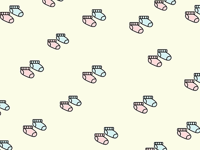 Wallpaper Baby Color Socks Design