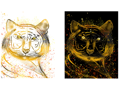 Lunar New Year! Year Of The Tiger 2022 design graphic design illustration logo lunar new year procreate tiger