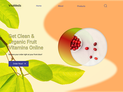 VitaMeds - Fruit Vitamins Landing Page For Website