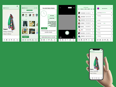 Thrift Cloths Mobile App Prototype Design