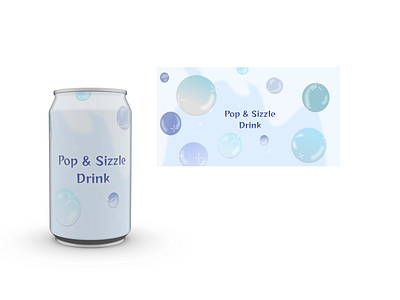 Pop & Sizzle Drink 3D Element Design 3d element branding design drinks figma graphic design logo typography ui ux vector