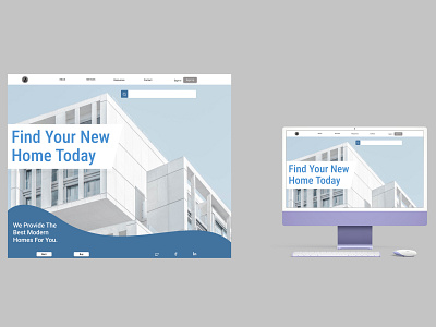 Real Estate Landing Page Design branding business design figma graphic design icon landing page logo mock up mockup real estate real estate landing page typography ui ux vector web website website design