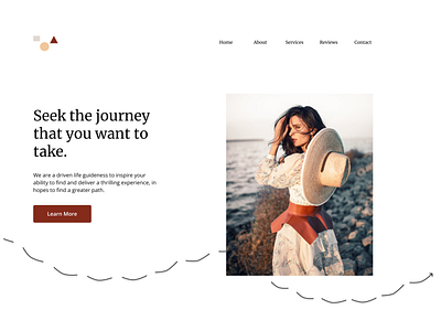 Seek The Journey Landing Page branding business design figma landing page logo typography ui
