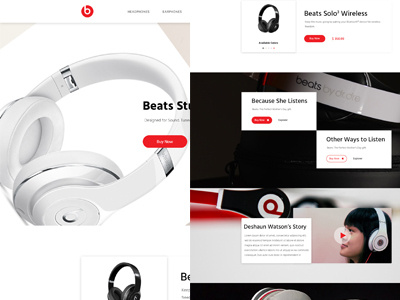Beats Audio by Dre audio beats by clear dre ecommerce fashion headphone iphone redesign sound