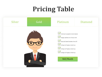 Pricing Table illustration price list price range price table price tag tab table table design ux ux ui web