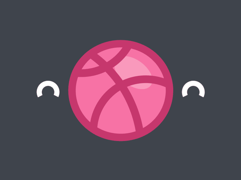 Mmm... Dribbble! animation ball bounce building dribbble flat game