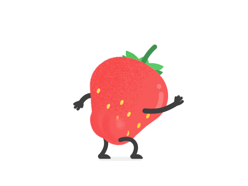 Strawbooty animation ass berry booty bounce dance food strawberry twerk