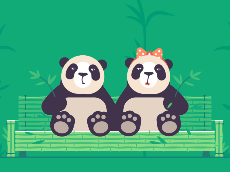 Pandas for Pornhub 2d animation loop pandas