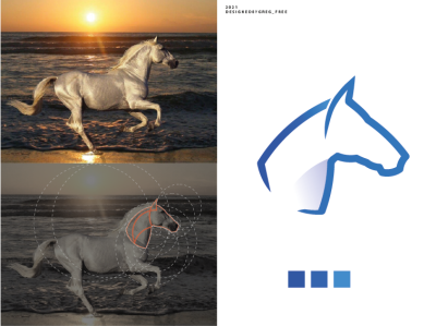 Horse LOGO for Jubilee Park Equine branding design illustration logo vector