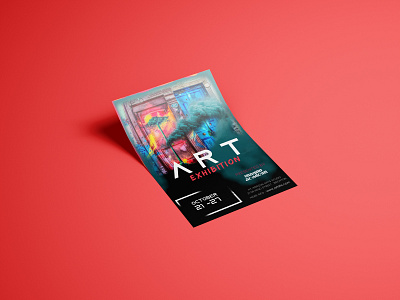 Art exhibition flyer brochure business flyer commercial design cultural art event flyer flyer design graphic design marketing design