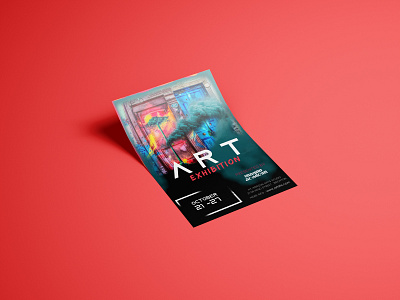 Art exhibition flyer