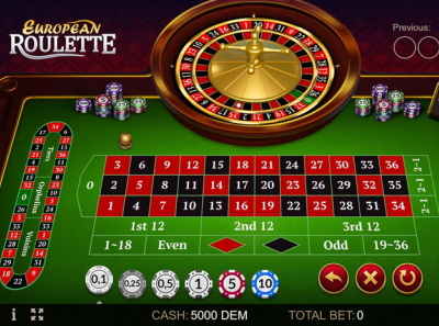 Играй в слот European Roulette в казино Олигарх