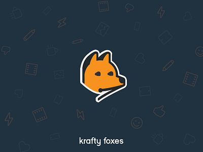 Krafty Foxes branding icon icons illustration leeds logo typography uk vector