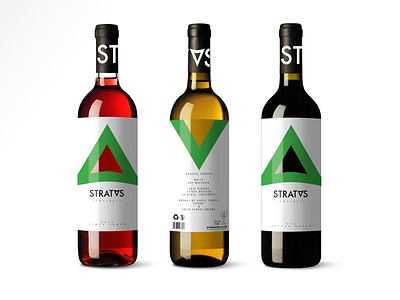 Stratvs Wine Branding & Bottle Design bottle branding logo packaging typography wine