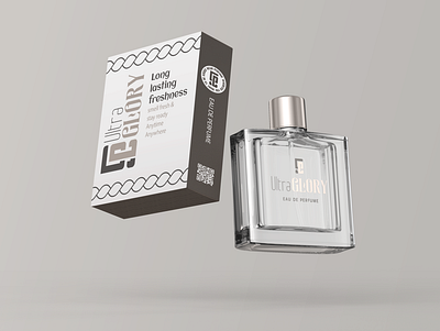 Ultra Glory perfume brand branding graphic design logo