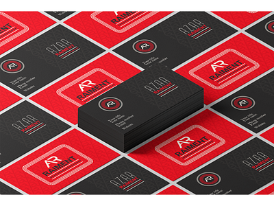 Azar raiment brand identity (business cards) branding graphic design logo