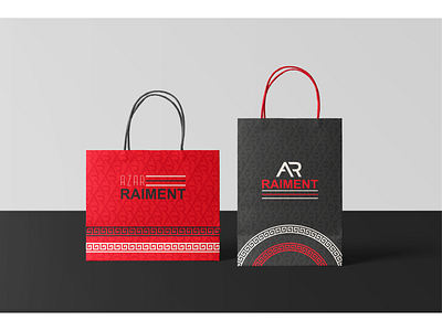 Azar raiment brand identity (bags) brand identity branding graphic design logo