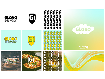 Glovo redesign elements branding graphic design illustrator logo photoshop