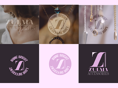 Zulma jewelary branding graphic design illustrator logo