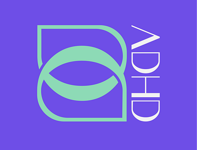 ADHD graphic design logo