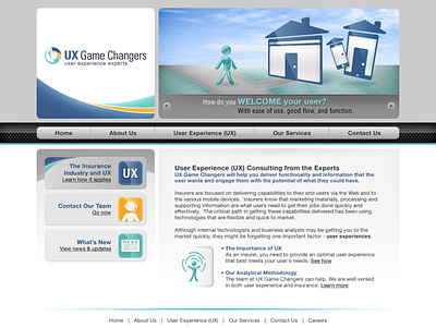 UX Game Changers Home Page Design branding design graphic design logo ui web