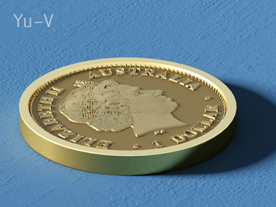 Coin Elizabeth object visualization