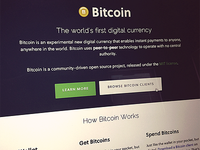 Bitcoin.org bitcoin brand flat site ui web