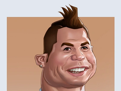 Cristiano Ronaldo animation caricature comic cr7 cristiano ronaldo design graphic design illustration karikatur logo ui