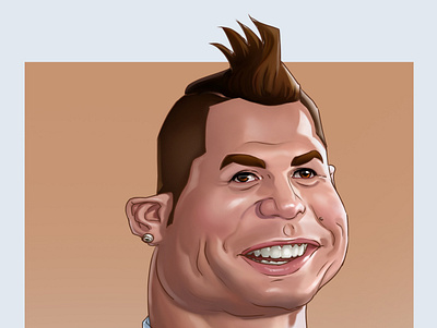 Cristiano Ronaldo animation caricature comic cr7 cristiano ronaldo design graphic design illustration karikatur logo ui