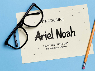 Ariel Noah font fonts handwriting handwritten