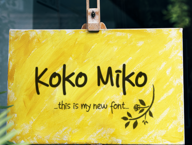Koko Miko font fonts handwritten handwritting