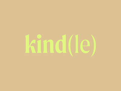Kind(le) wordmark branding logo logotype minimal modern simple wordmark