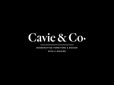 Cavie & Co. lockup logo logotype serif wordmark