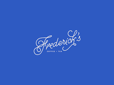 Frederick's Coffee + Tea logo logotype script wordmark