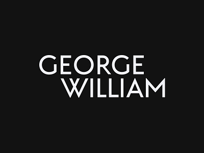 George William logo simple wordmark