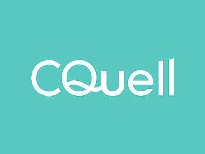CQuell Wordmark cannabis hemp logo logotype minimal modern simple wordmark
