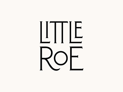 Little Roe design logo logotype minimal modern simple wordmark