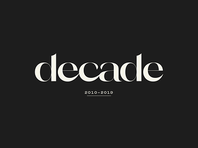 Decade 2020 branding design logo minimal modern newyear simple