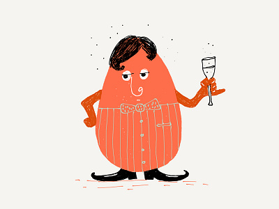 Untitled art champagne character cheers doodle drawing drinking fun funny illustration illustrator