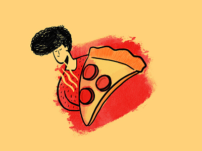 Yum doodle drawing food ideas illustration illustrator pizza sketch