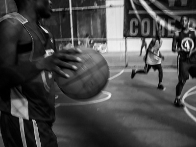 West 4th Street Courts action basketball black and white drawing hand motion photography streetball