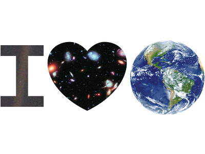I Heart Earth earth galaxy heart hubble love pale blue dot planet public domain space