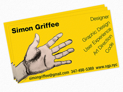 Design Business Cards Mockup art direction business card code graphic design hand helvetica typography user experience yellow