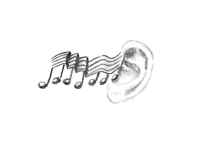 Noise Icon Drawing drawing ear music noise