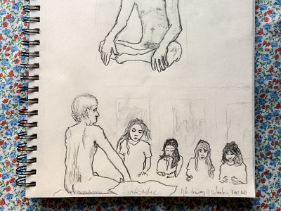 Life Drawing at Columbia Artists Society drawing expression life notebook nude pencil