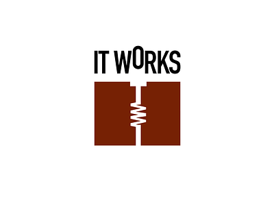 IT Works Logotype identity logo logotype movement type