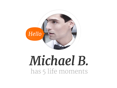 Profile Photo - Moments iPhone app app blank slate diary first run ios7 iphone minimalistic private